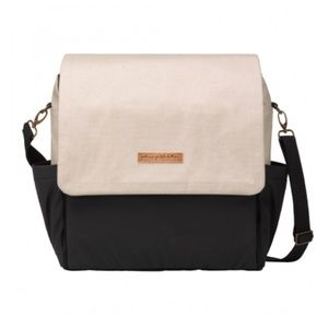 Boxy Backpack In Color Block - Birch & Black